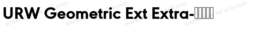 URW Geometric Ext Extra字体转换